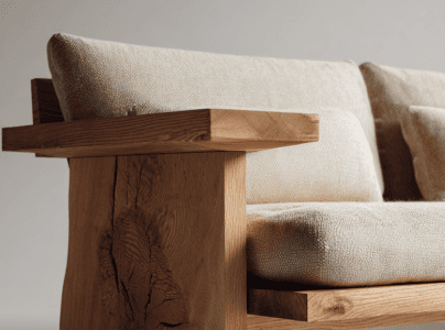 wood sofa