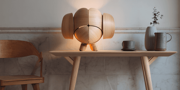 wood lamp