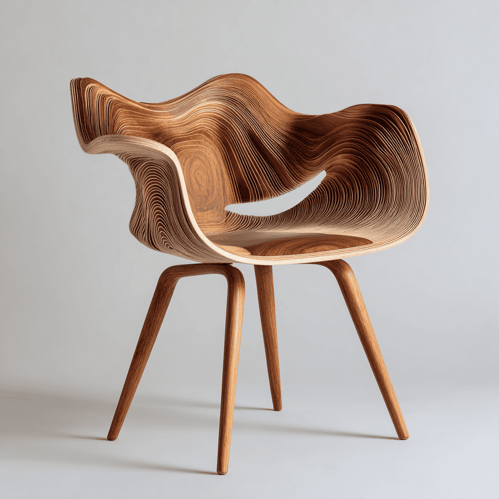 wood chair minimal style